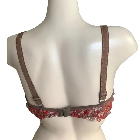 Massam Embroidered Padded Bra Made in Brazil New with Tags - Picture 3 of 8